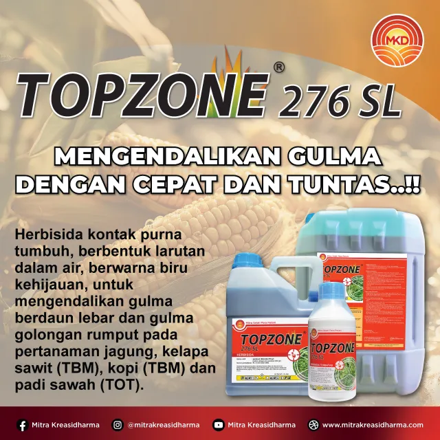 TOPZONE® 276 SL: MENGENDALIKAN GULMA DENGAN CEPAT DAN TUNTAS