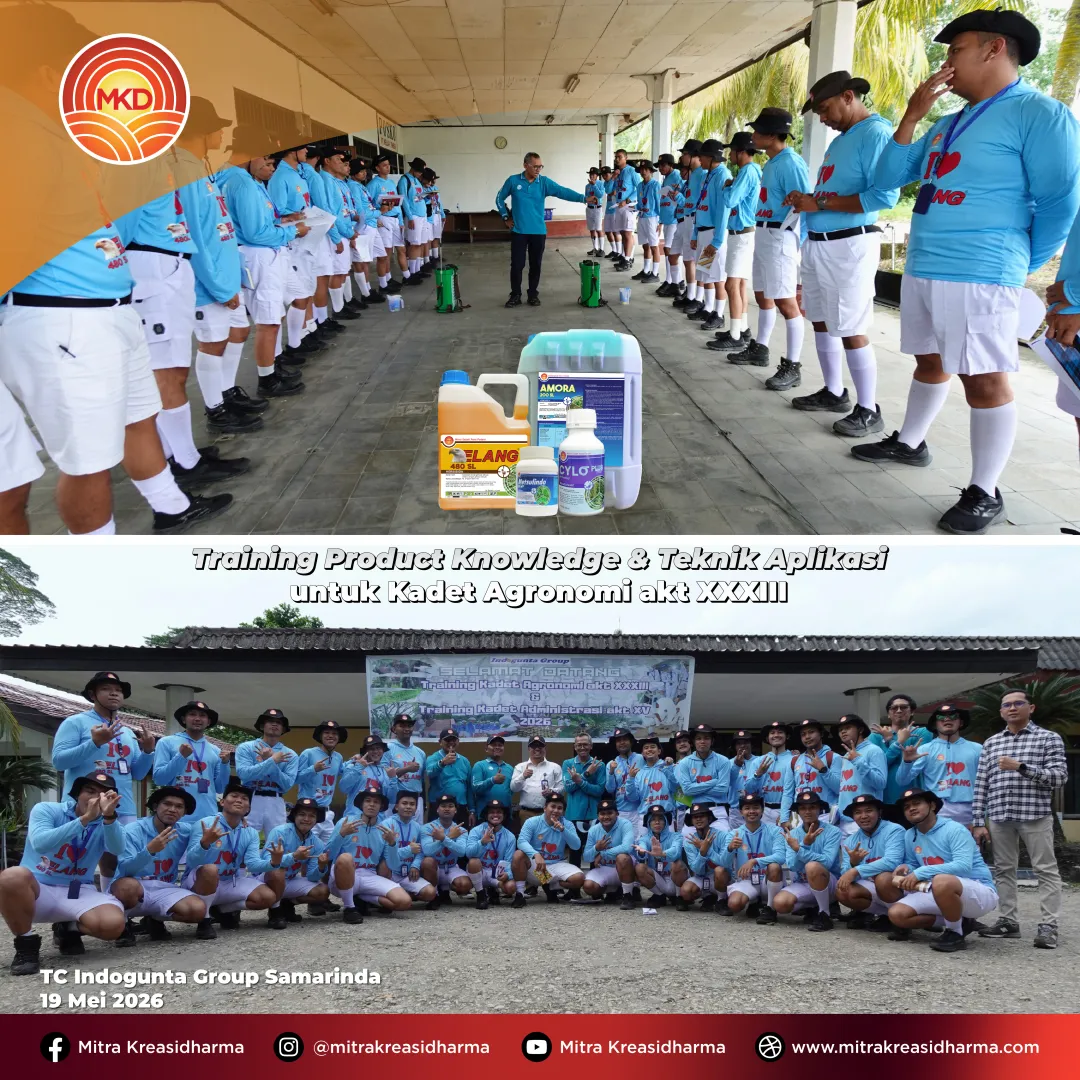 PT Mitra Kreasidharma Dukung Peningkatan Kompetensi Kadet Agronomi Indogunta Group